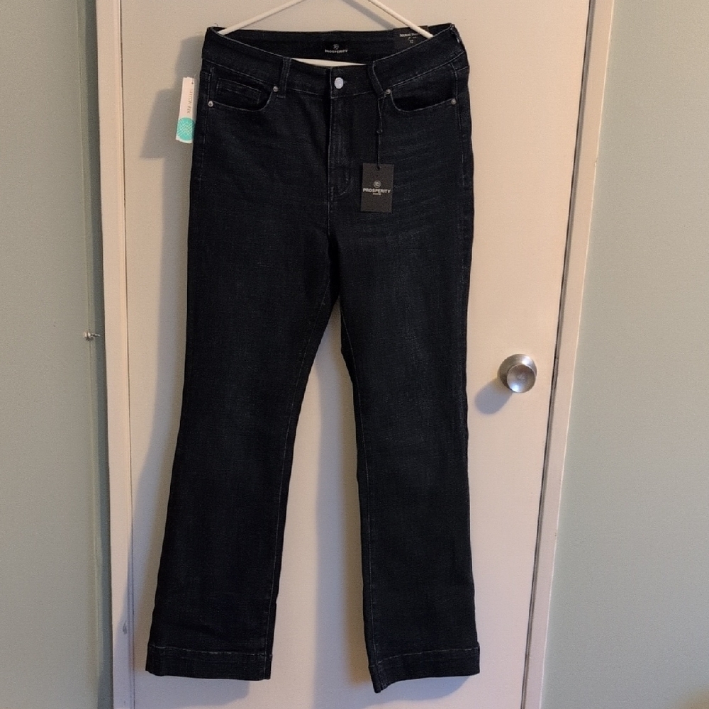 Cara Trouser Hem Bootcut Jean - Size 14L, 32